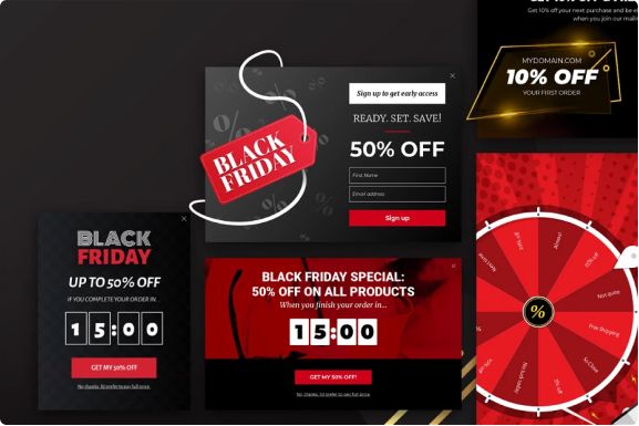 black friday pop-ups